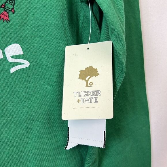 Tucker and Tate Nordstrom green Alien Santa Graphic Tee NWT - Picture 6 of 8